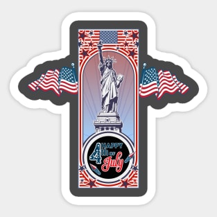 Happy 4th of July Sticker